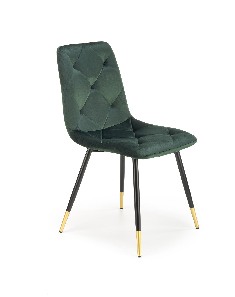 Blagovaonska stolica Kallan (tamno zelena + crna + zlatna)