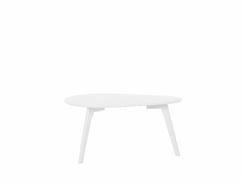 Set stolića za kavu 2 kom. FALK III (svijetlo drvo) (bijela)