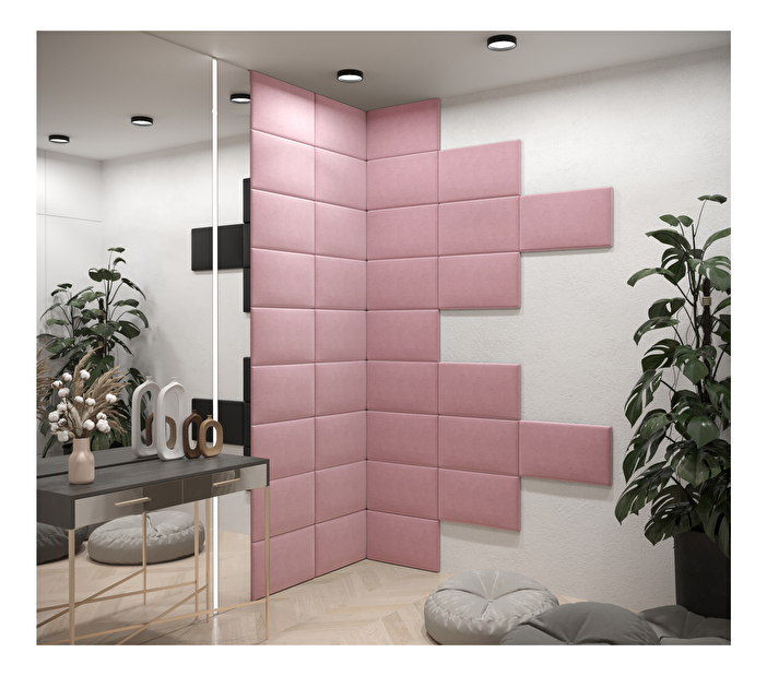 Tapeciran panel Cubic 50x30 cm (ružičasta)