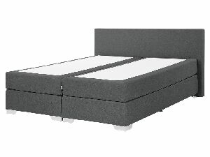 Bračni krevet Boxspring 160 cm PREMIER 2 (s madracima) (siva)