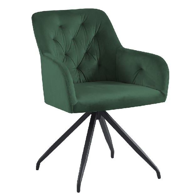 Dizajnerska okretna fotelja Vavien (zelena) *trgovina