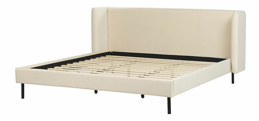 Bračni krevet 180 cm Aimei (bež) (s podnicom)