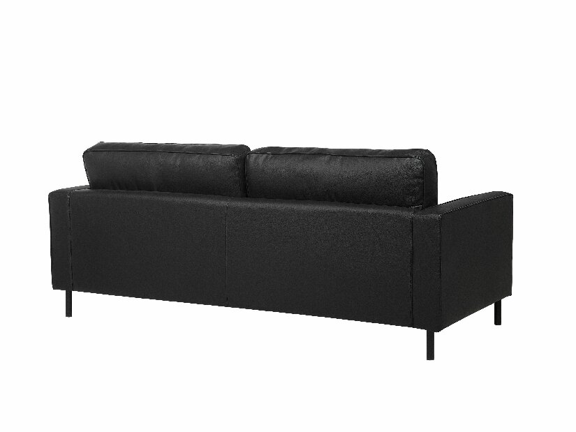 Kožna sofa trosjed Skive (crna)
