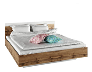 Bračni krevet 160 cm Gaila (hrast wotan + bijela) *rasprodaja