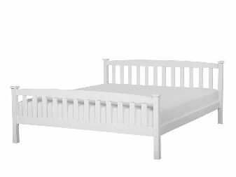 Bračni krevet 180 cm GERNE (s podnicom) (bijela)