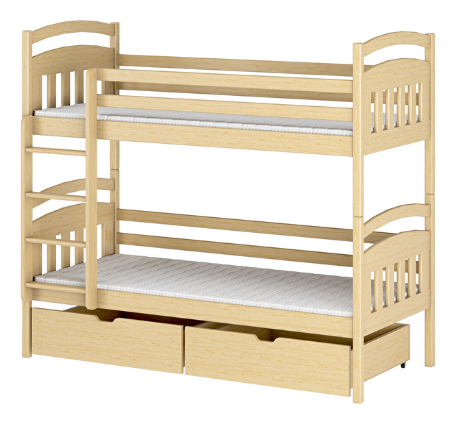 Dječji krevet 90 x 190 cm Galvin (s podnicom i prostorom za odlaganje) (borovina)