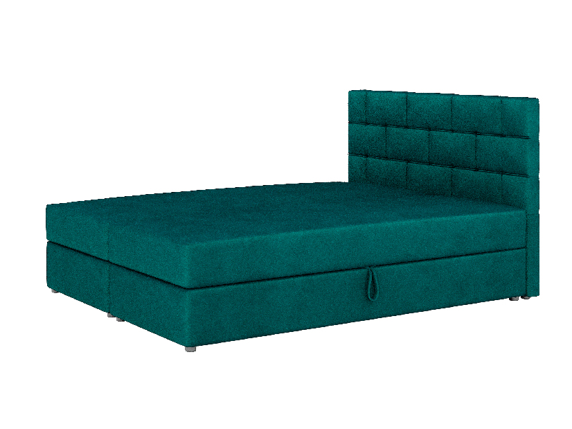Bračni krevet Boxspring 140x200 cm Waller (s podnicom i madracem) (zelena) *rasprodaja