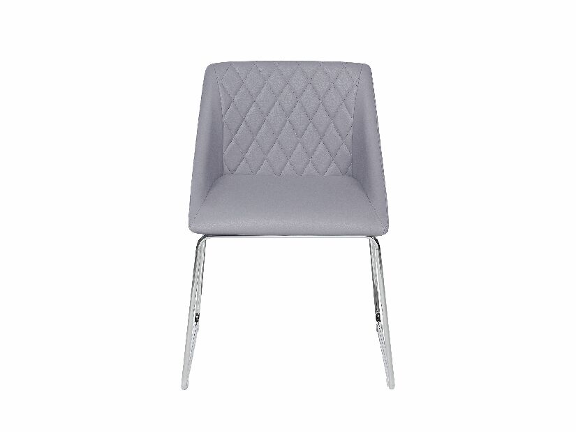 Blagovaonska stolica ARICATA (sintetička koža) (siva)