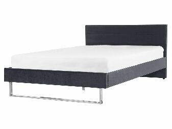 Bračni krevet 160 cm BELAE (s podnicom) (siva)