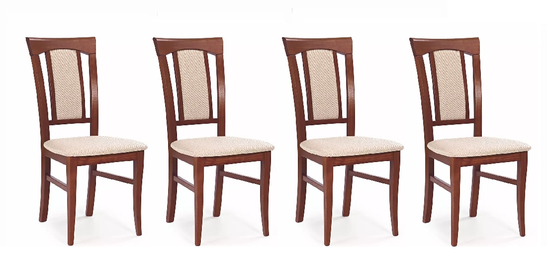 SEt 4 kom. blagovaonskih stolica Arkki (trešnja antička II + bež) *rasprodaja 