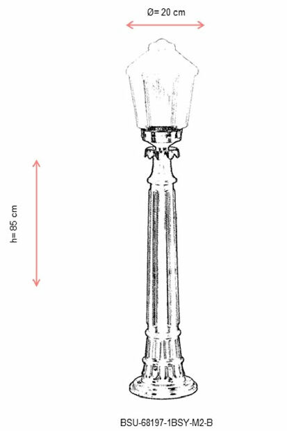 Vanjska podna svjetiljka Wade (crna)
