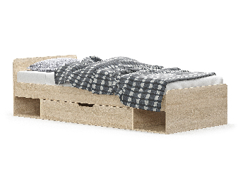 Jednostruki krevet 90 cm Terrell (hrast sonoma) (bez madraca i podnice)