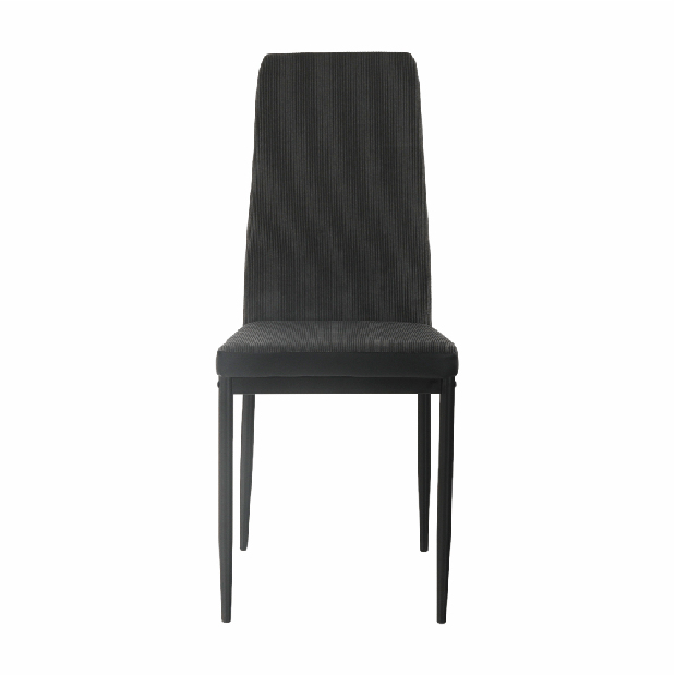 Blagovaonska stolica Enrico (tamno siva + crna)