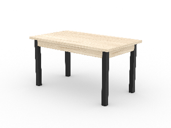 Blagovaonski stol Raviel80 (hrast sonoma + crna)
