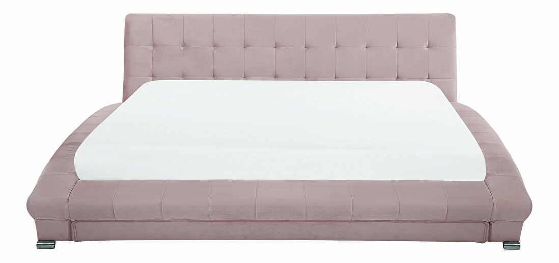 Bračni krevet 180 cm LILLY (s podnicom) (ružičasta)