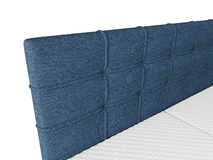 Jednostruki krevet 120 cm Infernus Comfort (plava) (s podnicom, s prostorom za odlaganje)