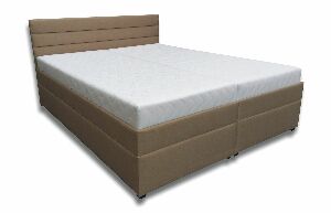 Bračni krevet 180 cm Zulma (smeđa) (s čvrstom bazom i prostorom za odlaganje) 