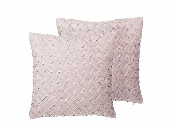 Set 2 kom. jastuka 45 x 45 cm TITEL (ružičasta)