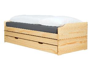 Krevet s pomoćnim ležajevima Flapi (bor) 