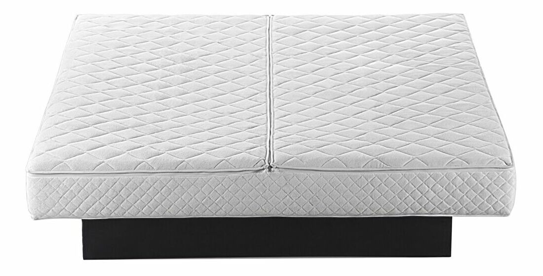 Bračni vodeni krevet 160 cm Anais (srebrni baršun) (s podnicom a madracem)