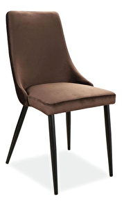 Blagovaonska stolica Polly (smeđa + crna)