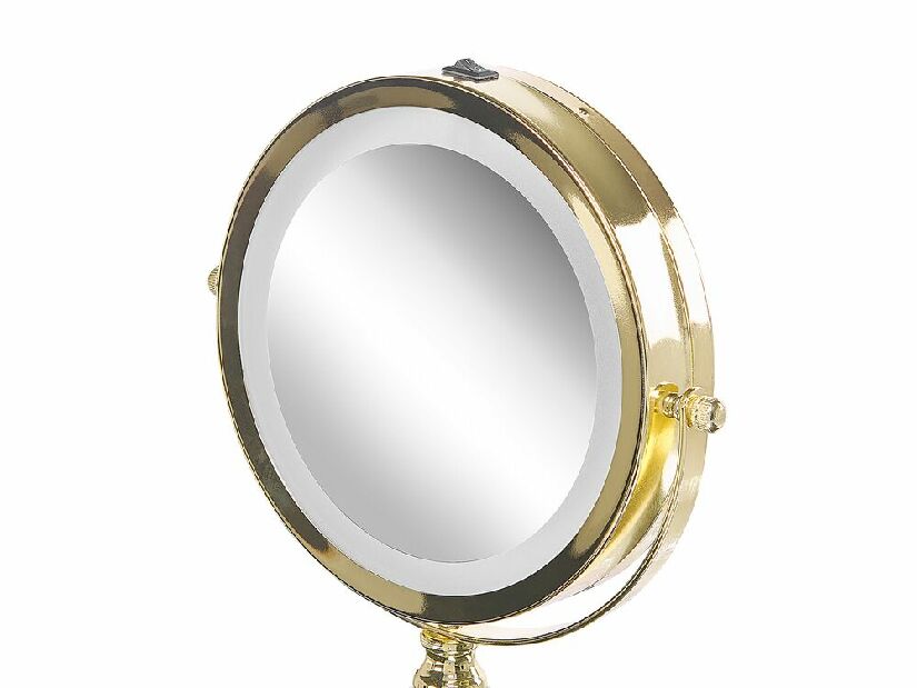 Makeup ogledalo ø 18 cm Clair (zlatna)