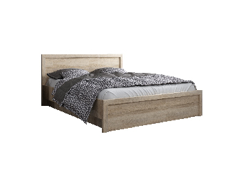 Bračni krevet 160 cm Jolene (hrast sonoma) (s podnicom)