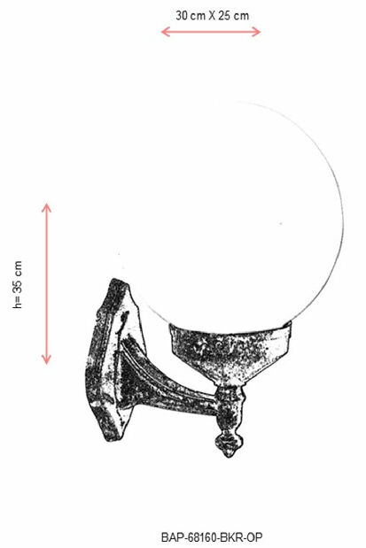 Vanjska zidna svjetiljka Bibi (smeđa)