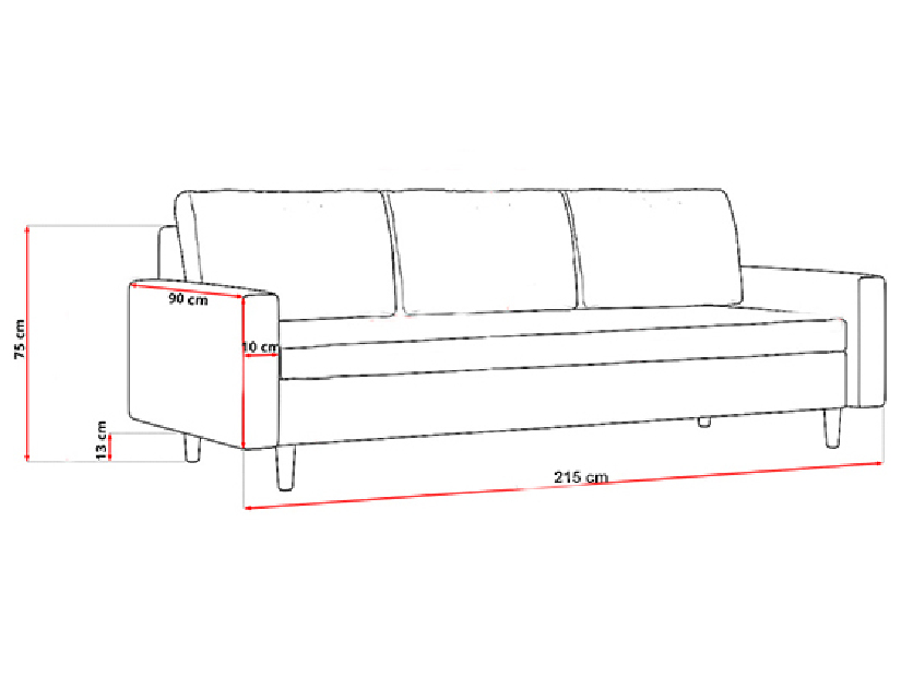 Sofa Enid (siva) 