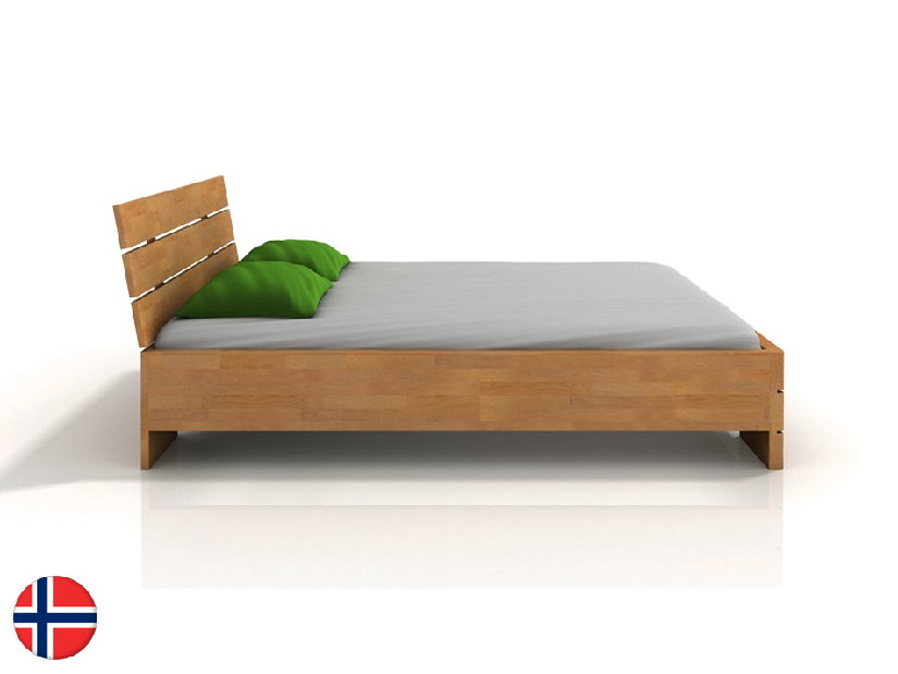 Bračni krevet 160 cm Lorenskog High BC (bukva)
