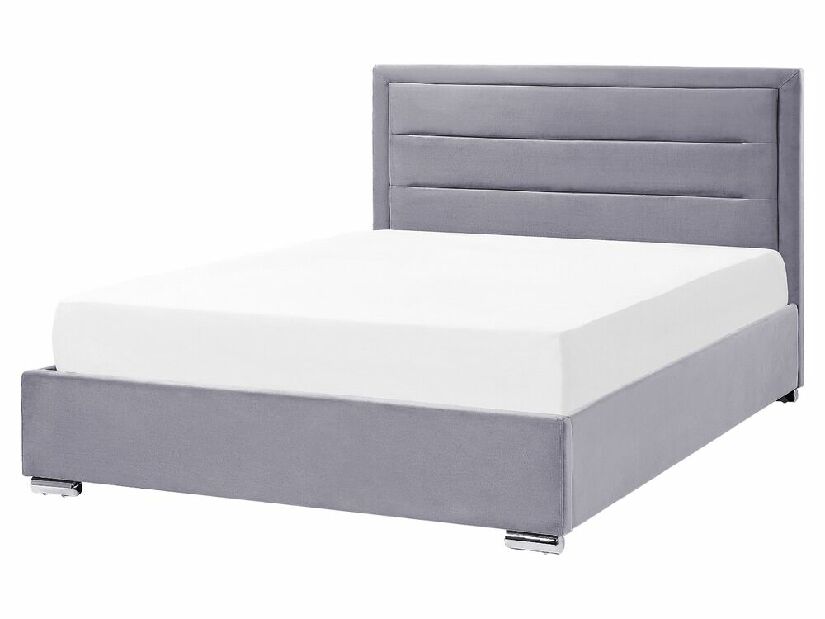 Bračni krevet 160 cm Ruthine (siva) (s podnicom i prostorom za odlaganje)