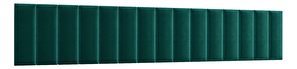 Set 15 tapeciranih panela Quadra 300x60 cm (zelena)