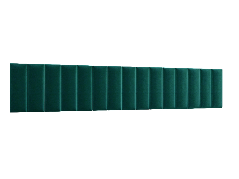 Set 15 tapeciranih panela Quadra 300x60 cm (zelena)