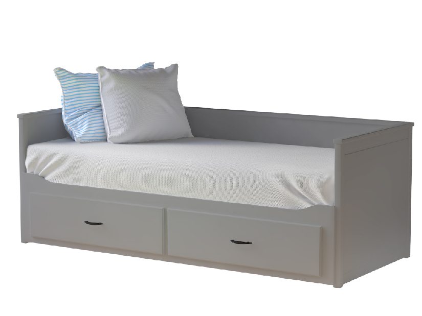 Krevet na razvlačenje Daybed Comfort (S podnicom i prostorom za odlaganje) (siva) *rasprodaja