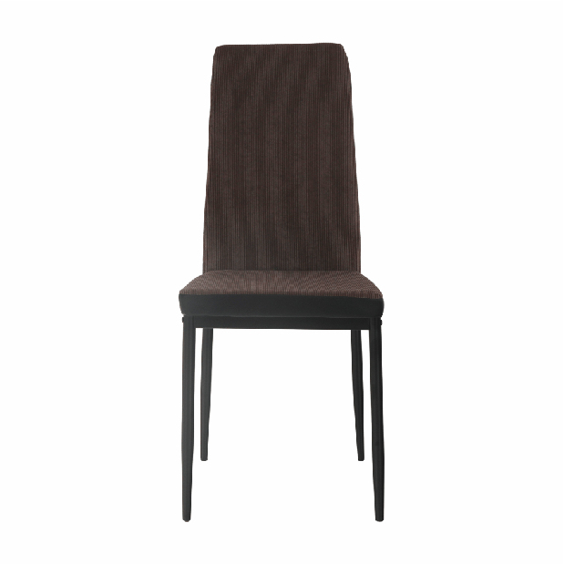 Blagovaonska stolica Enrico (tamno smeđa + crna)