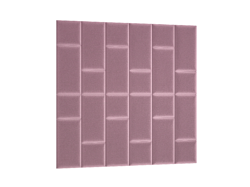 Set 24 tapeciranih panela Quadra 180x180 cm (ružičasta)