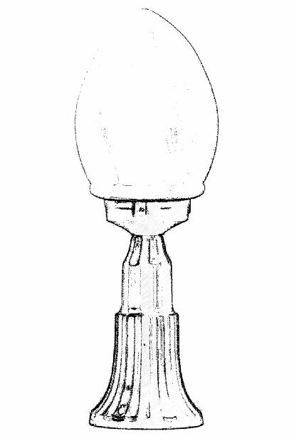 Vanjska zidna svjetiljka Diogo (crna)