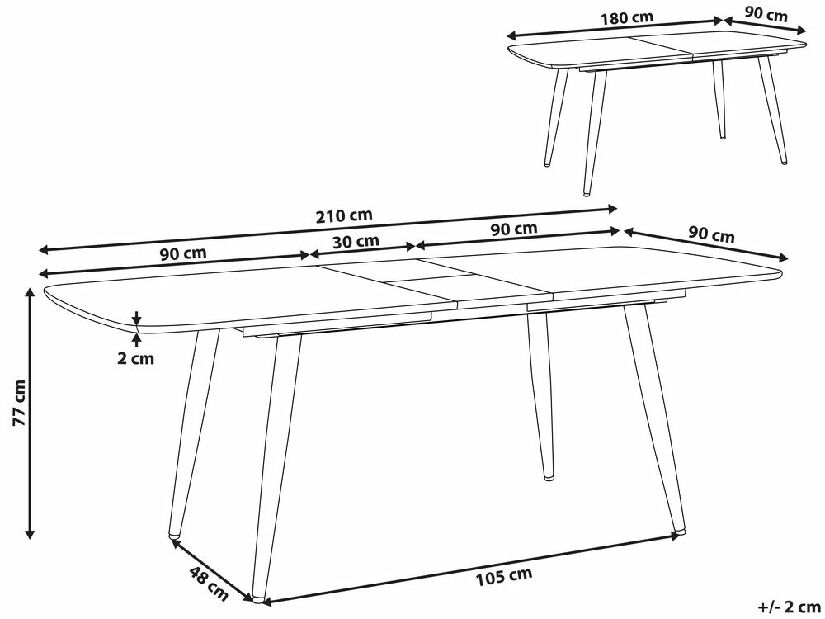 Blagovaonski stol- HEGGA (svijetlo drvo) (za 8 i više osoba)