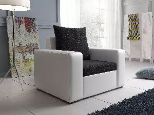 Fotelja Monarda (crna + bijela) 