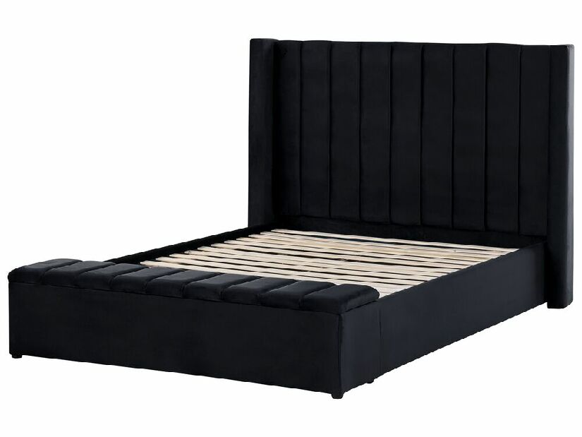 Bračni krevet 140 cm Noya (crna)