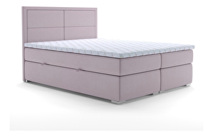 Bračni krevet Boxspring 160 cm Menorra (ružičasta) (s prostorom za odlaganje)