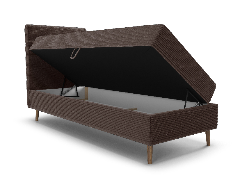 Jednostruki krevet 90 cm Napoli Bonell (smeđa) (s podnicom, bez prostora za odlaganje)