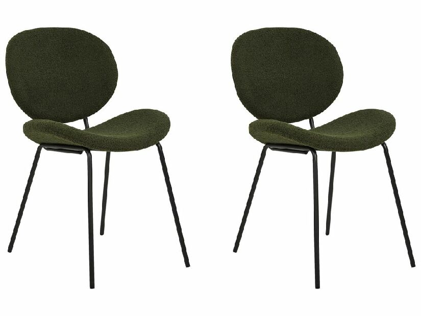 Set blagovaonskih stolica (2 kom.) Luaza (zelena)