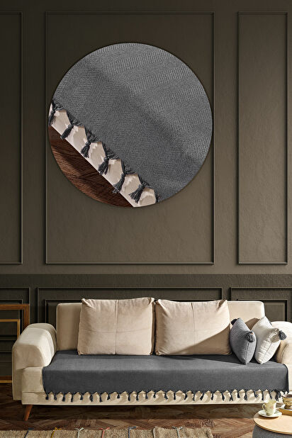 Prekrivač za sofu 115 x 200 cm Ashaya (antracit)