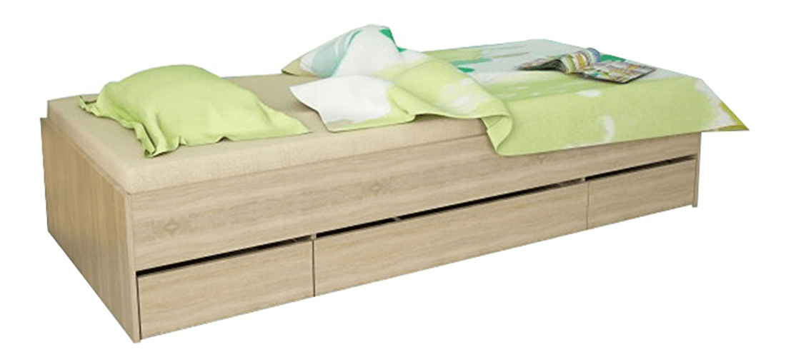 Jednostruki krevet 90 cm Matari (hrast sonoma) 