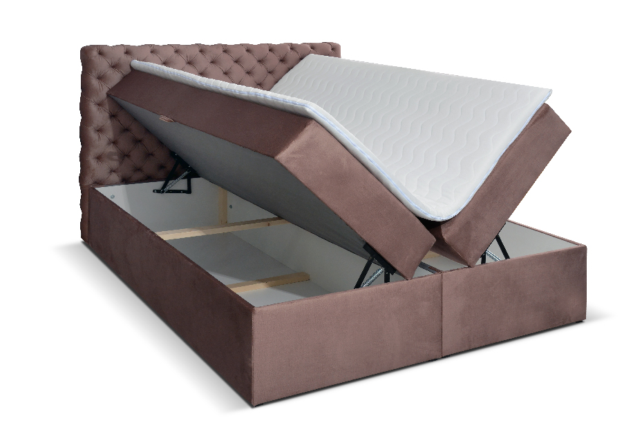 Jednostruki krevet Boxspring 120 cm Orimis (ružičasta)