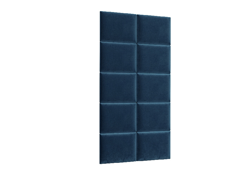 Set 10 tapeciranih panela Quadra 100x200 cm (plava)