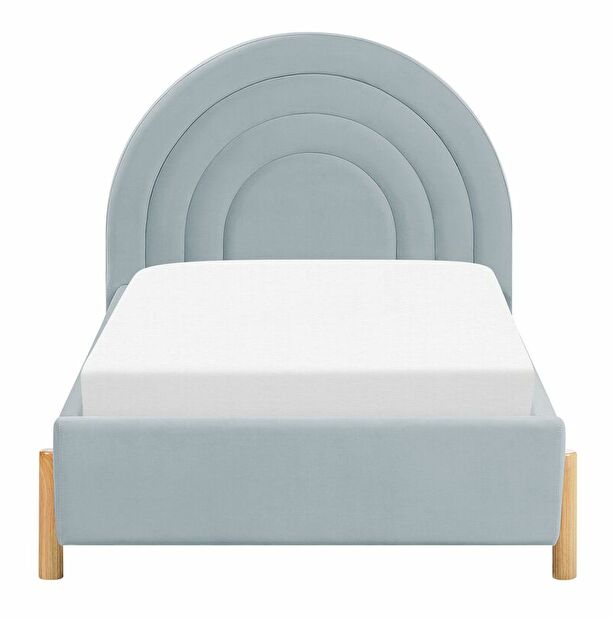 Jednostruki krevet 90 cm Annesile (plava) (s podnicom)