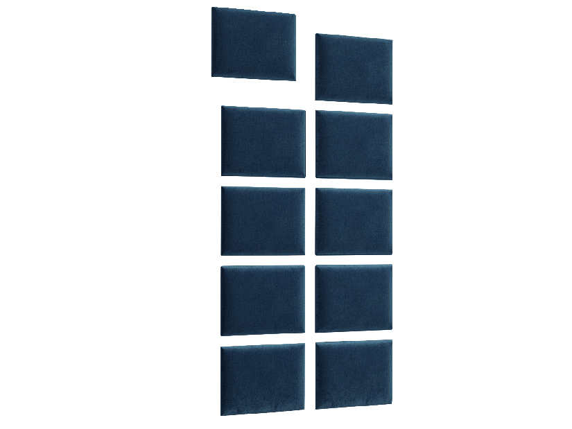 Set 10 tapeciranih panela Quadra 100x200 cm (plava)