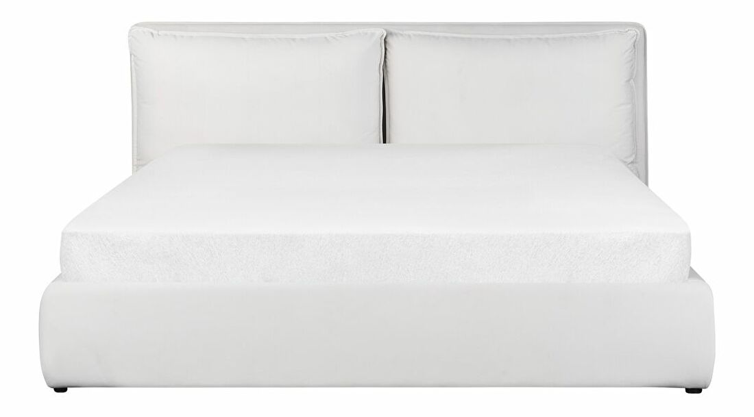 Bračni krevet 180 cm Berit (bijela) (s podnicom) (s prostorom za odlaganje)